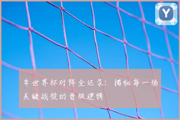 年世界杯对阵全记录：揭秘每一场关键战役的晋级逻辑